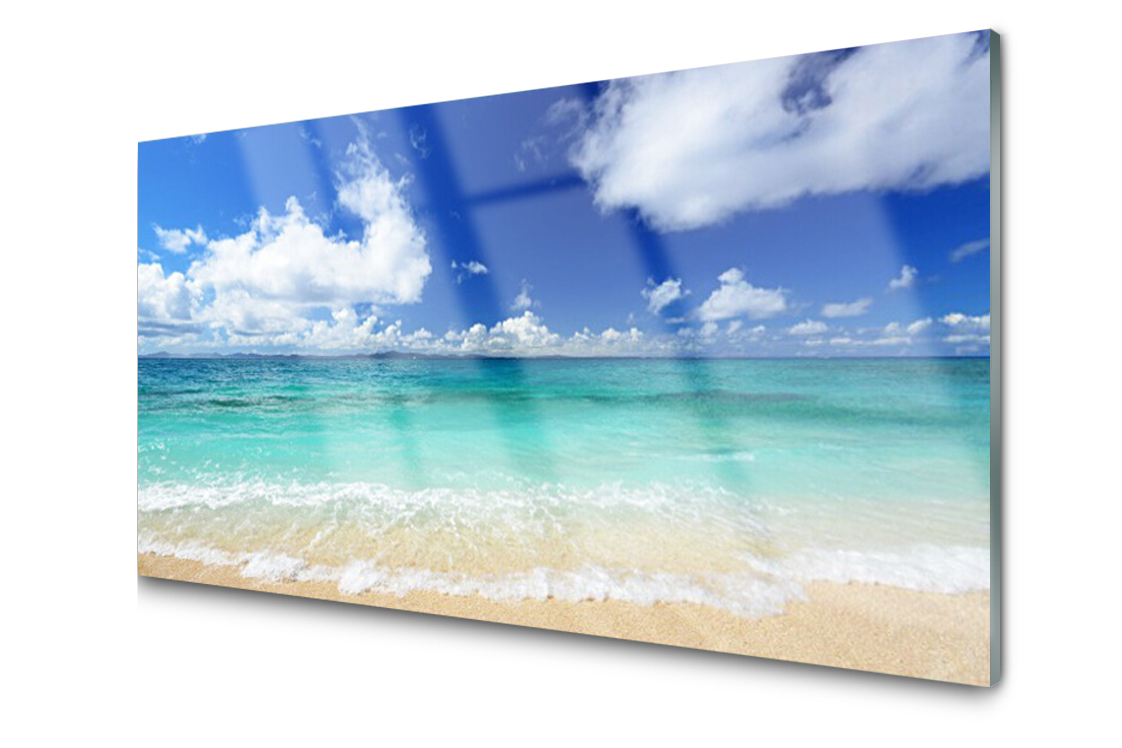 

Panel szklany Płytka Morze Plaża 120x60 + Klej