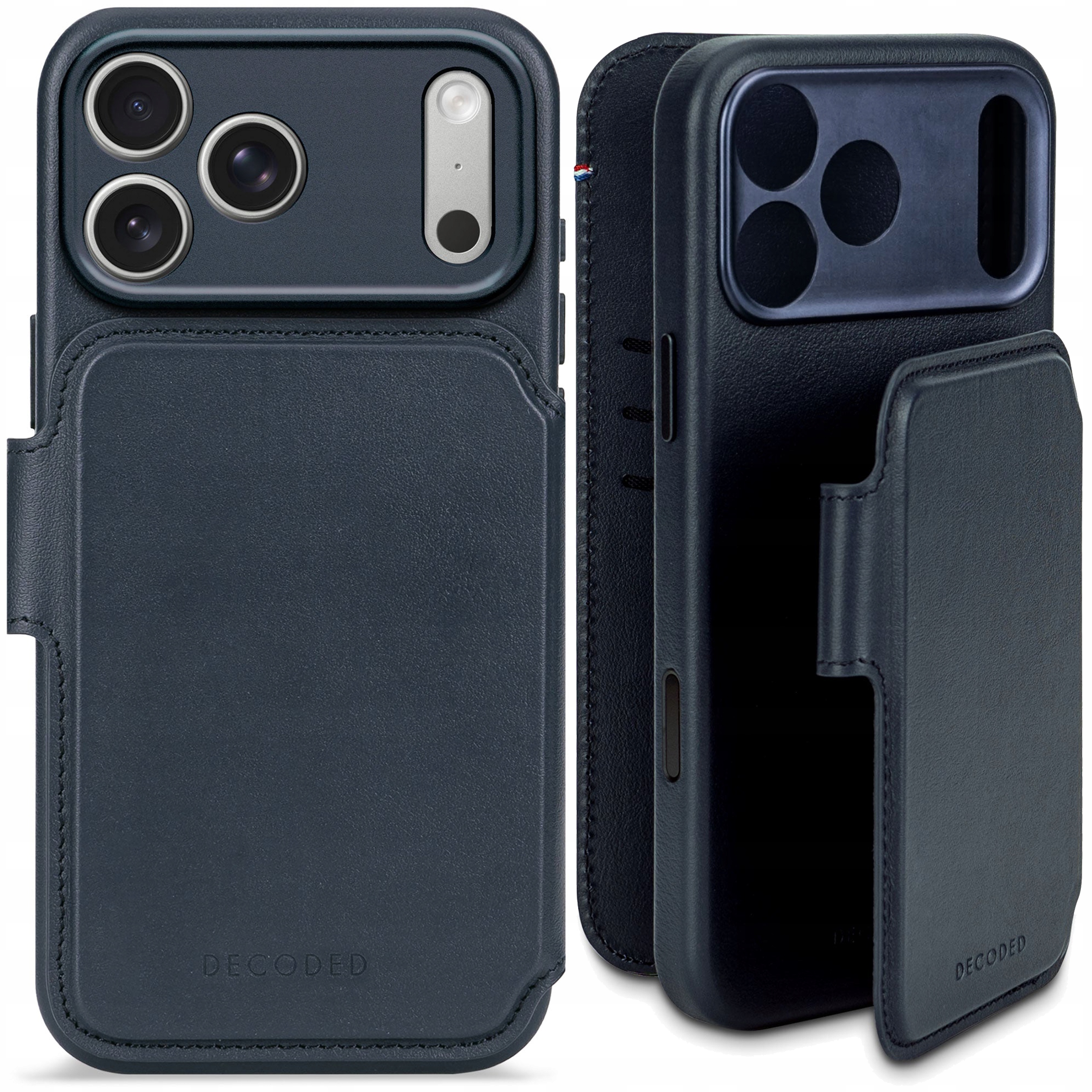 Decoded Detachable Wallet Case Kožené puzdro s MagSafe pre iPhone 17 Pro