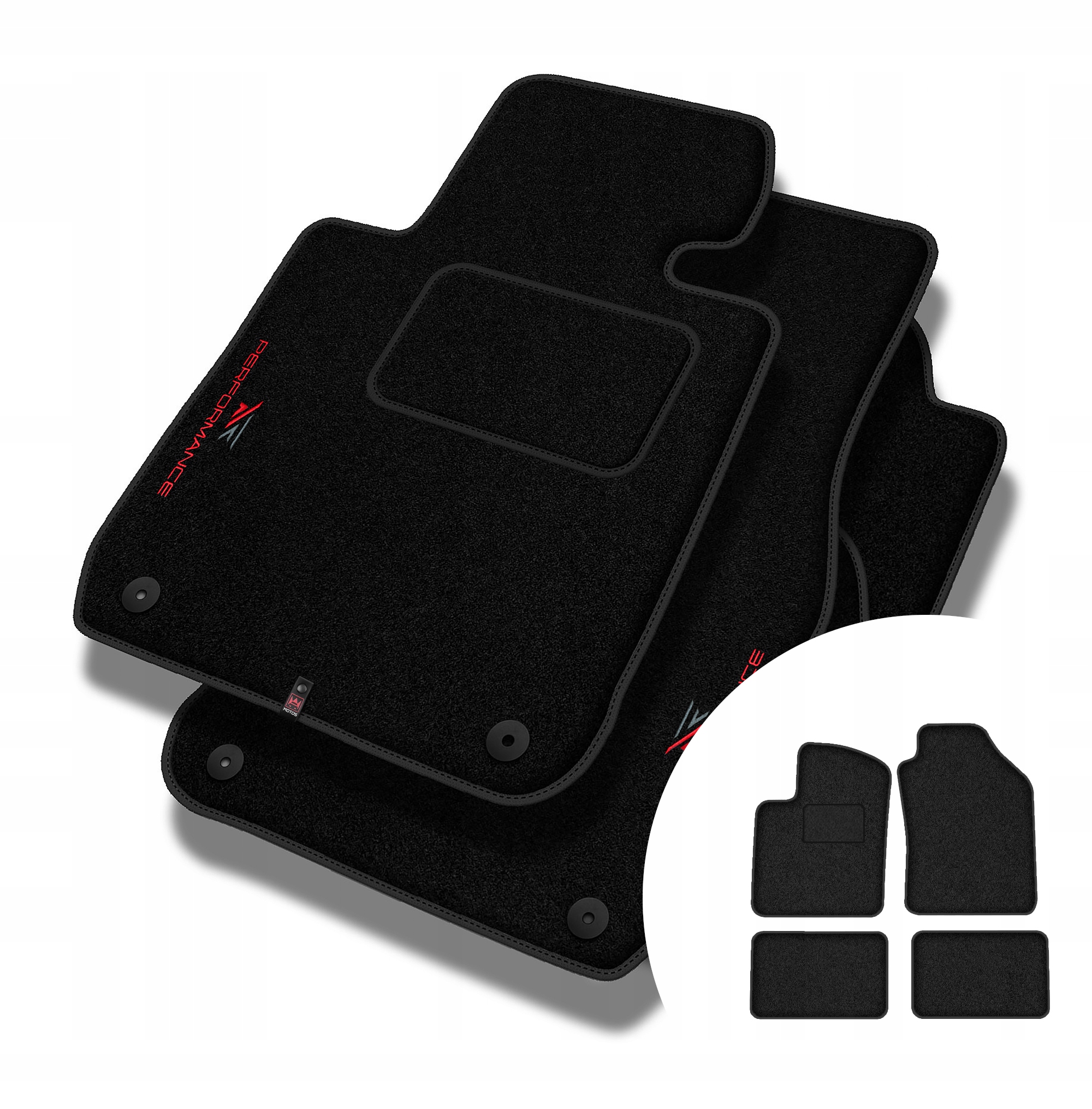 Velurové koberce Performance pro Fiat 500e 2015-2020