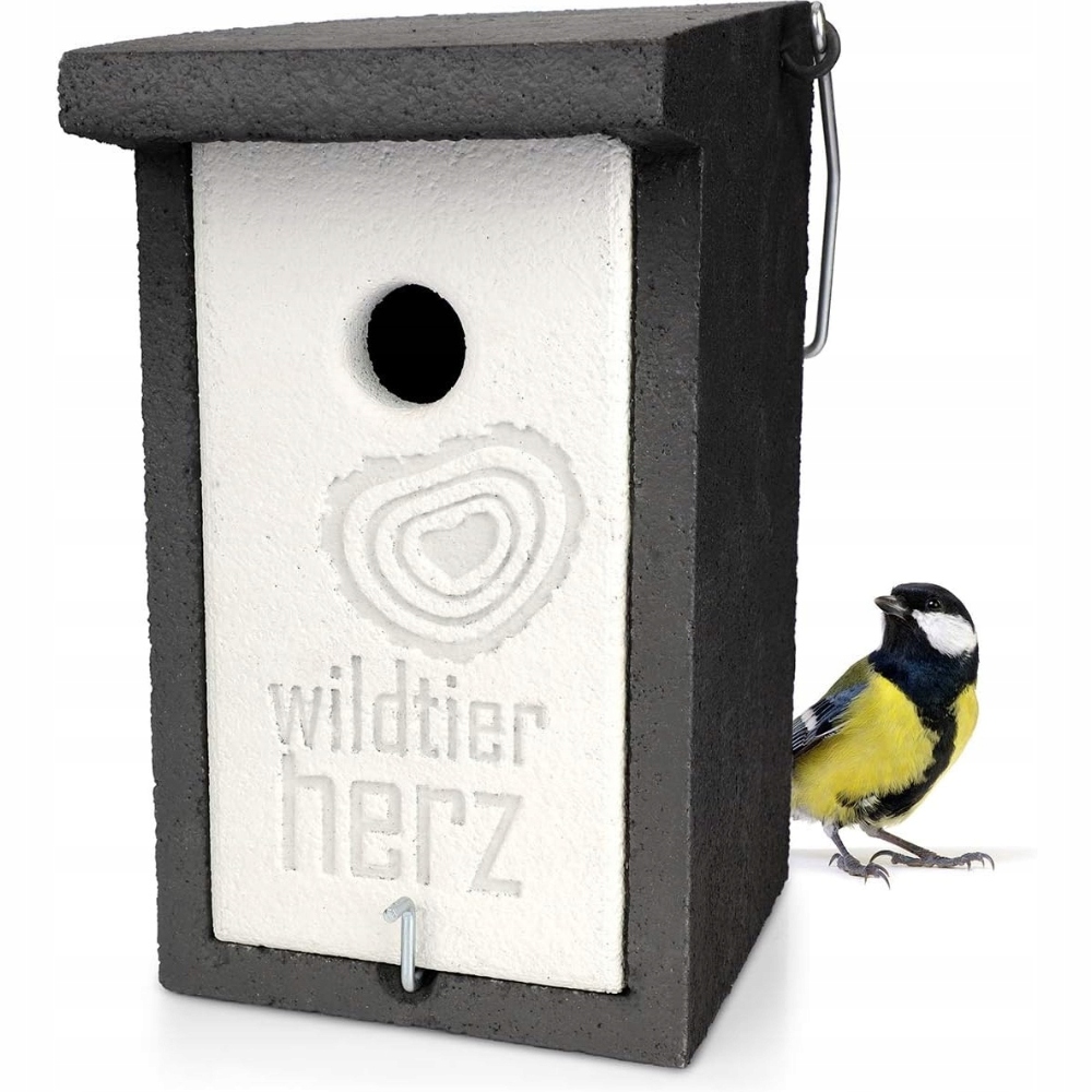 Levně Wildtierherz Hnízdní budka z Betonu 32 mm – Pro Sikoru Bogatku