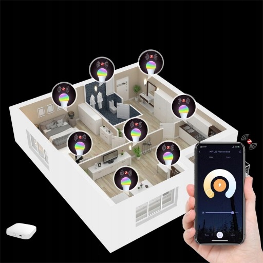 Żarówka LED TUYA ZIGBEE 10W E27 RGB Jasność 1000 lm