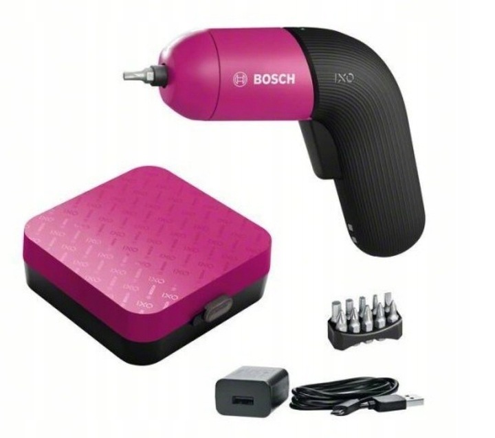 Wkrętarka Bosch Ixo 6 Akumulatorowa 06039C7002 różowa lekka wkrętak