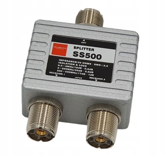 Diamond SS-500 rozdzielacz antenowy 0.5-500MHz (duplekser Hf+vhf+uhf)