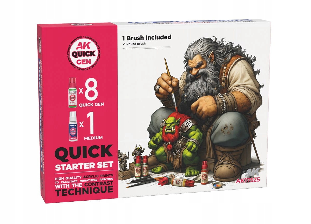 Ak Interactive 17525 Sada barev Quick Gen Starter