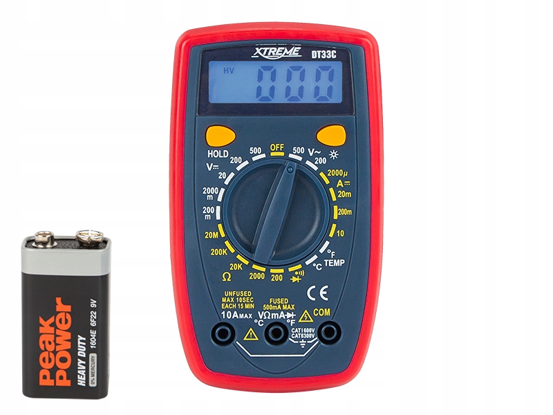 MIERNIK TESTER UNIWERSALNY MULTIMETR DT33C XTREME