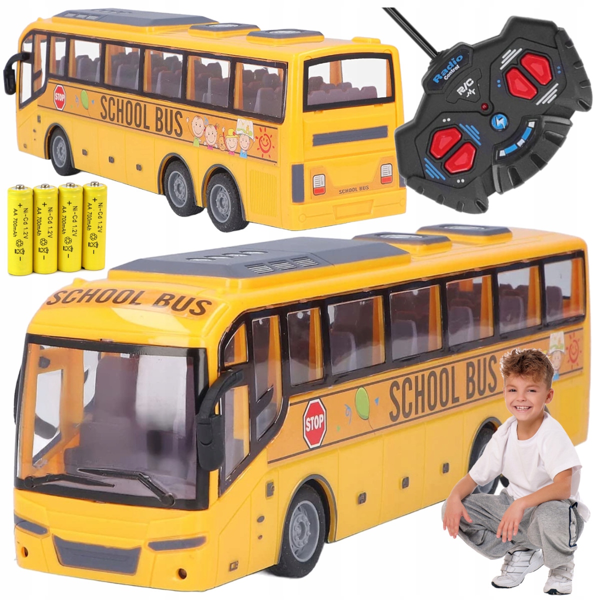

Autobus Zdalnie Sterowany samochód na pilota Led