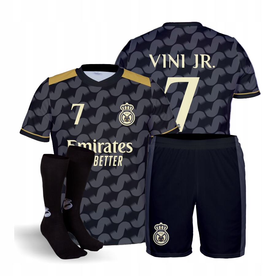 Komplet Vinicius Júnior, tričko, kraťasy štulpny velikost 140