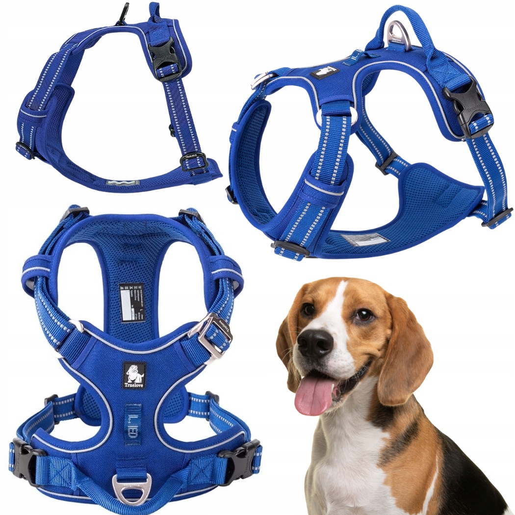 Levně Postroje Pro Psa Nastavitelné Truelove Front Line Premium Silné Tmavě Modré M