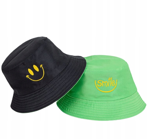 

Kapelusz Rybacki Bucket Hat Smile Dwustronny 2w1