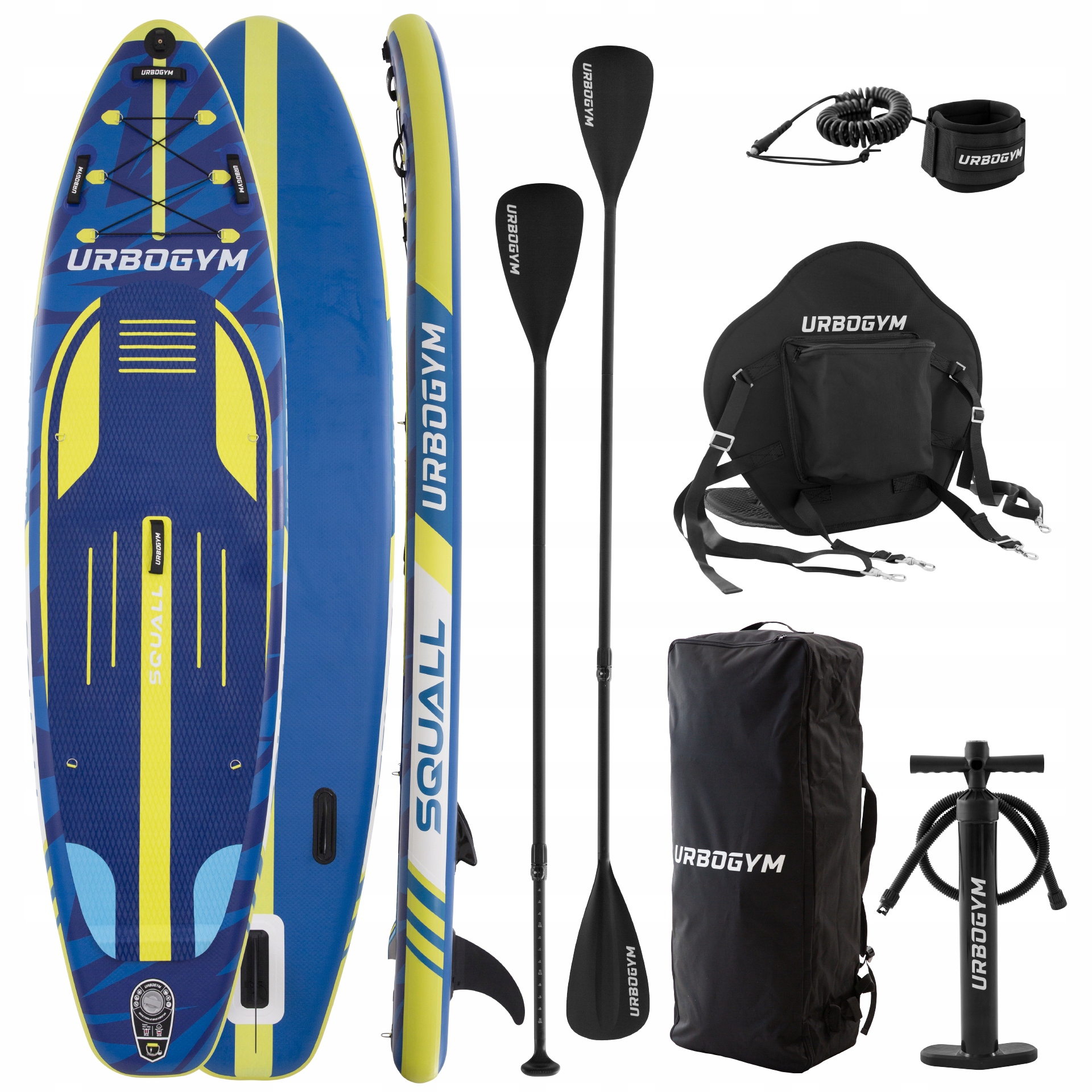 Deska Sup pompowana do pływania paddle board 320cm siedzisko GoPro set
