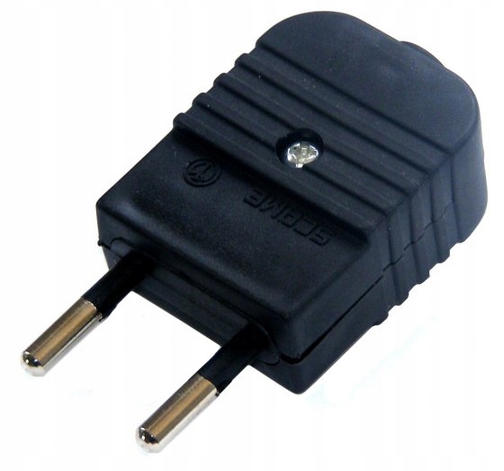 Wtyk sieciowy wtyczka sieciowa CZARNA 0183BL TR