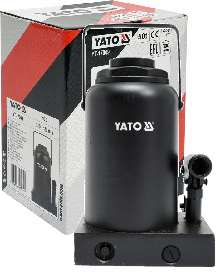 Hydraulický Stĺpikový Piestový Zdvihák Na Fľašu 50T Yato YT-17009