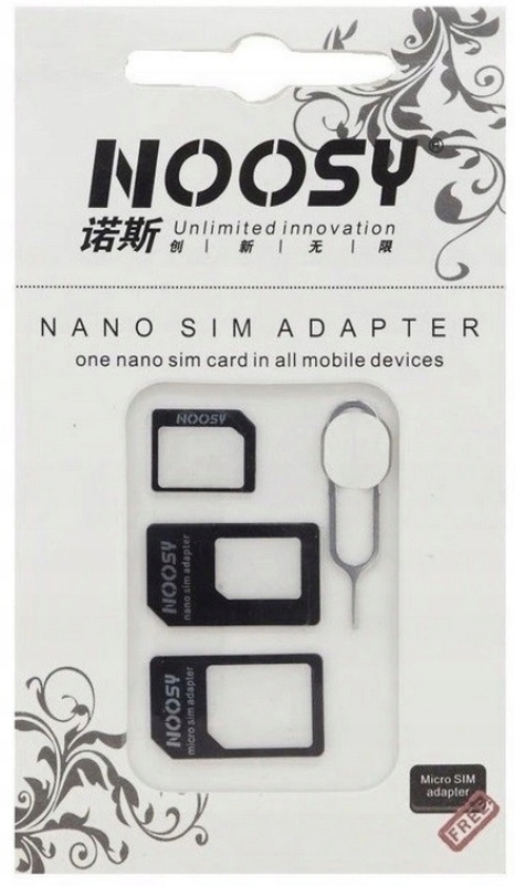 Zestaw Adapterów do kart Nano Micro SIM Szpilka Stan opakowania oryginalne