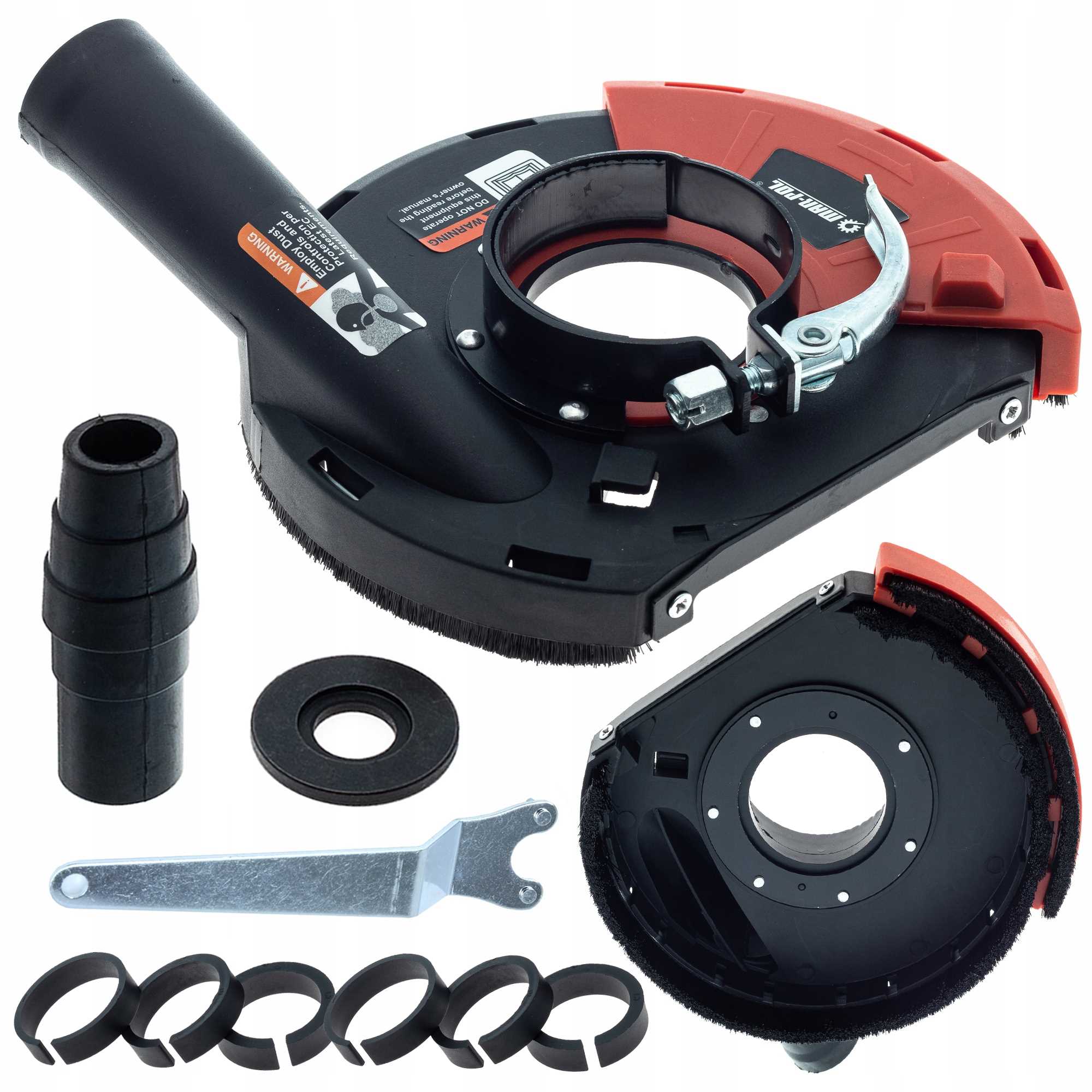 Osłona Przeciwpyłowa Do Szlifierek Kątowych 180MM Odsysanie Pyłu