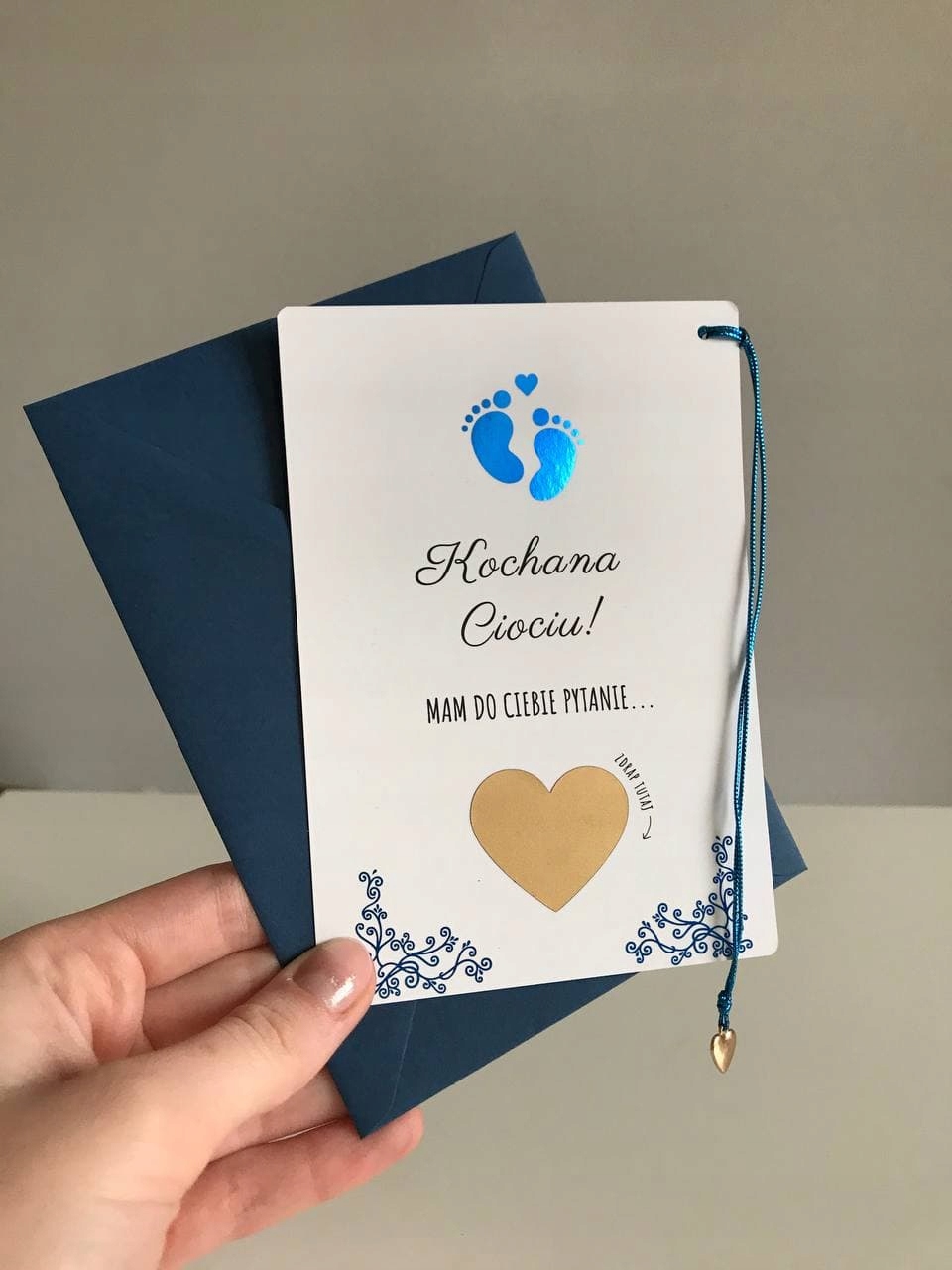 ZDRAPKA pytanie DO MAMY CHRZESTNEJ Blue STÓPKI Wysokość produktu 15 cm