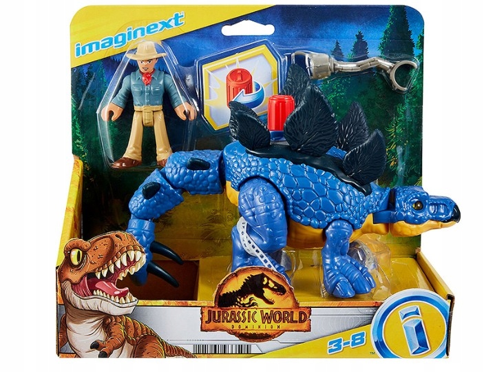 

Jurassic World Dinozaur Stegosaurus & Dr.Grant