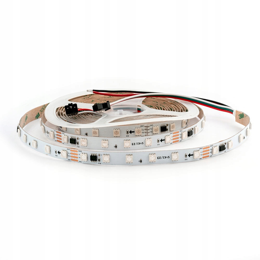 Cyfrowa Taśma Led Cob Digital IC Rgb kolorowa 24VDC IP20 5m