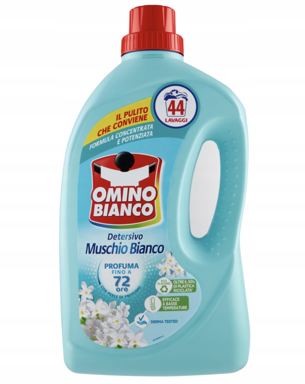 Włoski Płyn do prania Białe Piżmo Muschio Bianco OMINO BIANCO 1,76 L