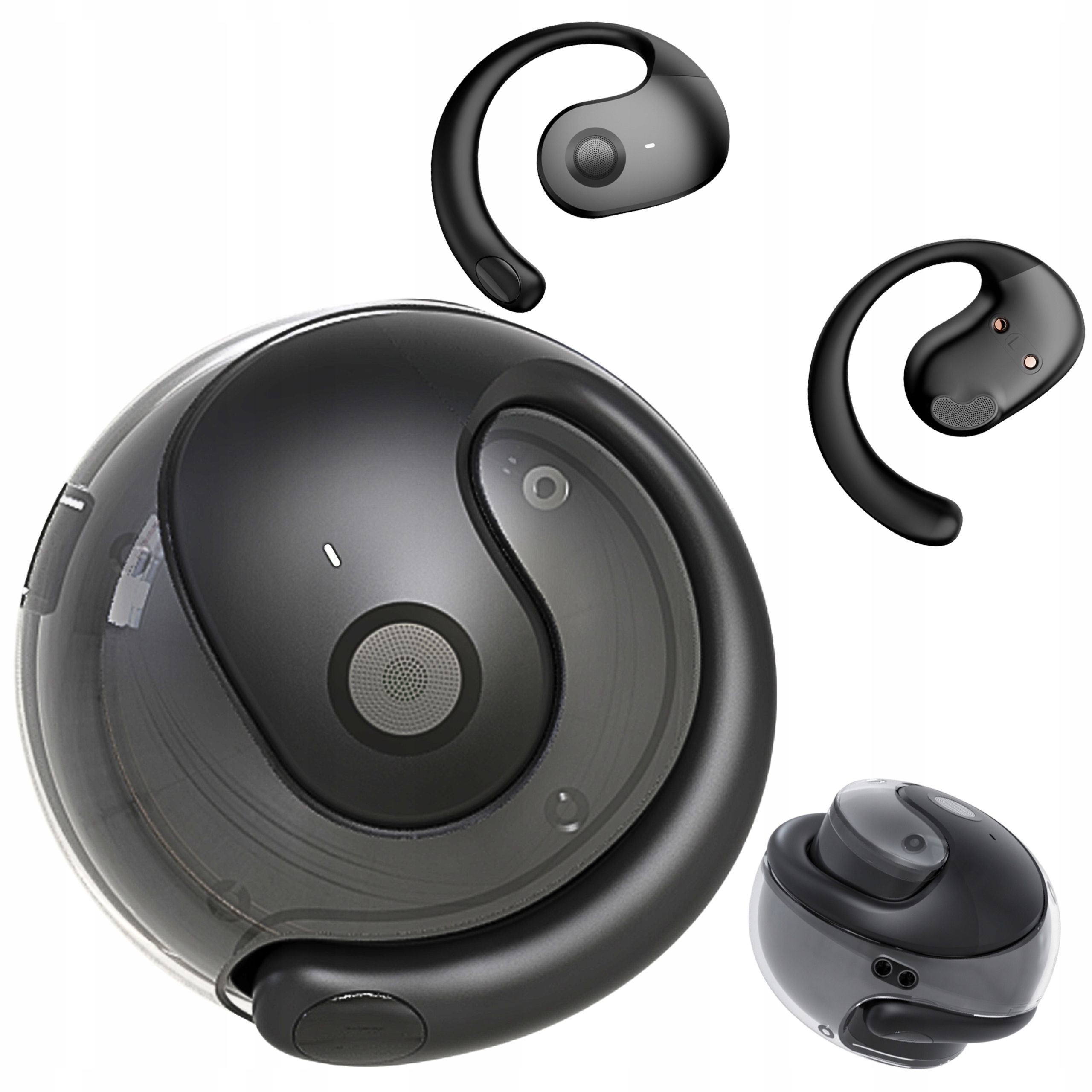 SŁUCHAWKI BEZPRZEWODOWE ZAUSZNE BLUETOOTH 5.3 JM13 2024 SPORTOWE