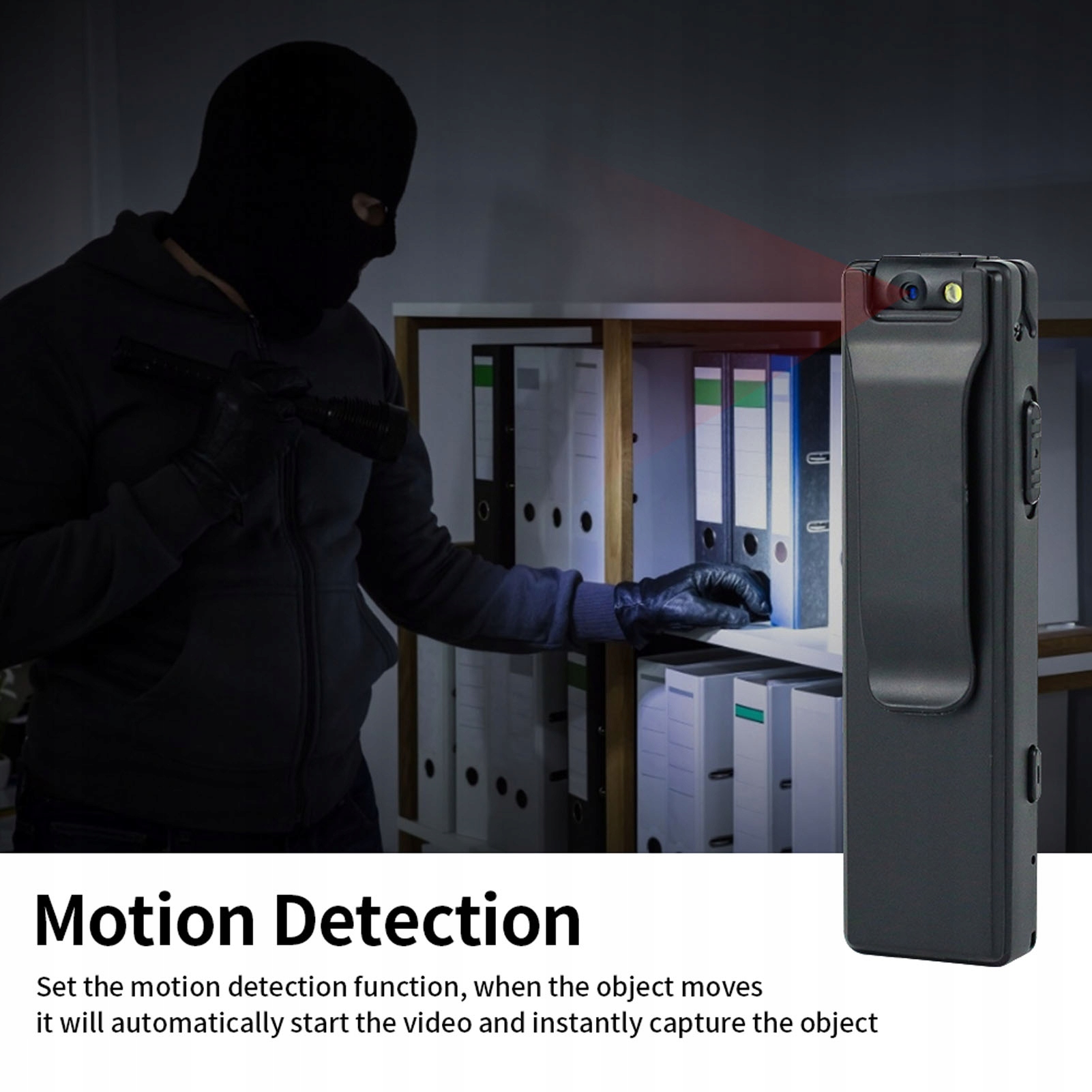 Body Cam Sound Night Vision Recording 90 ° Ręczny Technologia IP