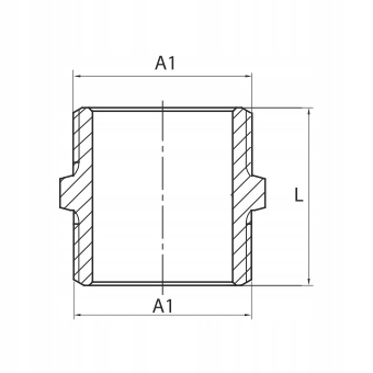 NYPEL MOSIĘŻNY 1/2" CALA DN15 Marka Diamond