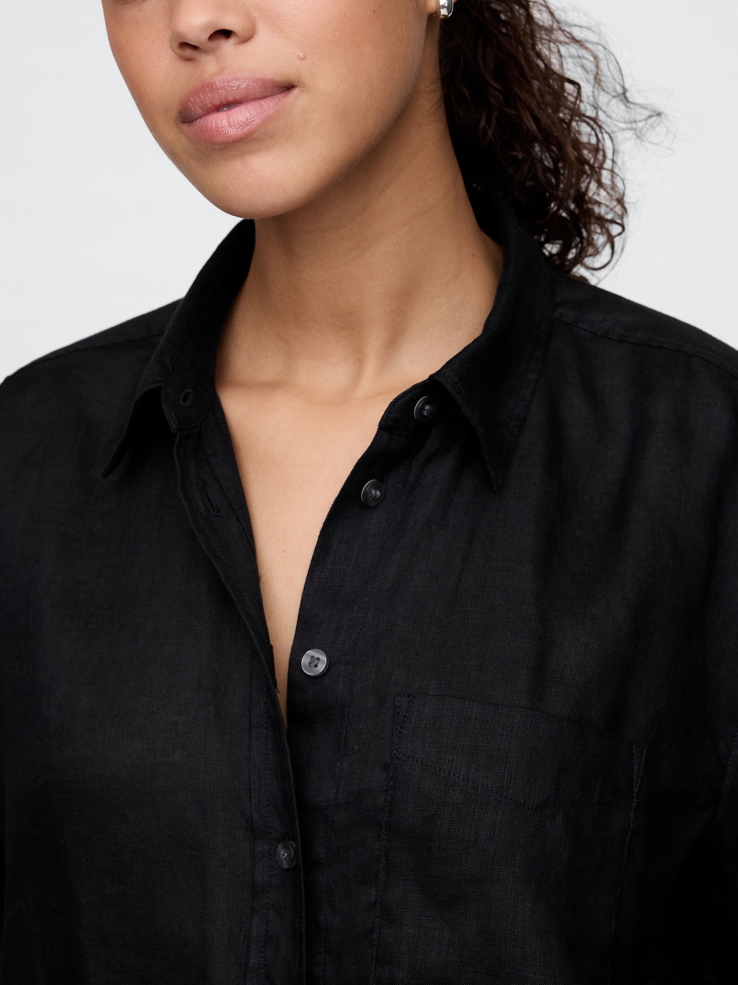 Gap Lněná oversize košile Big Shirt