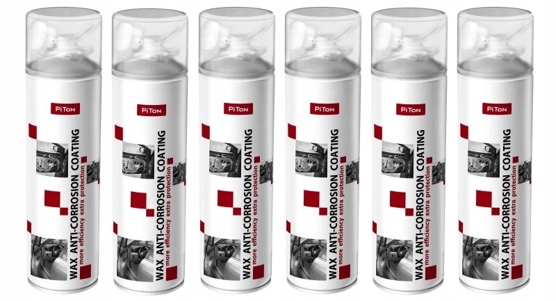 Środek Do Konserwacji Profili Zamkniętych Spray Antykorozyjny 500ML 6 Szt.