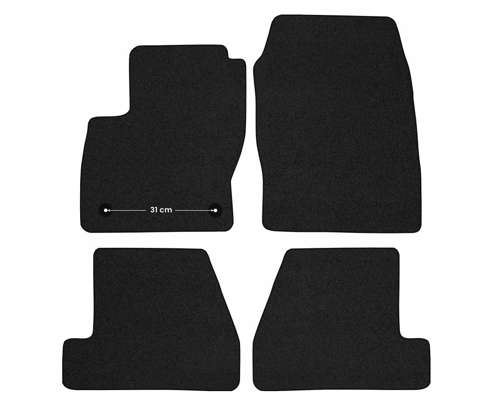 Dywaniki welurowe Premium FORD FOCUS MK3 2011 2018 Color black