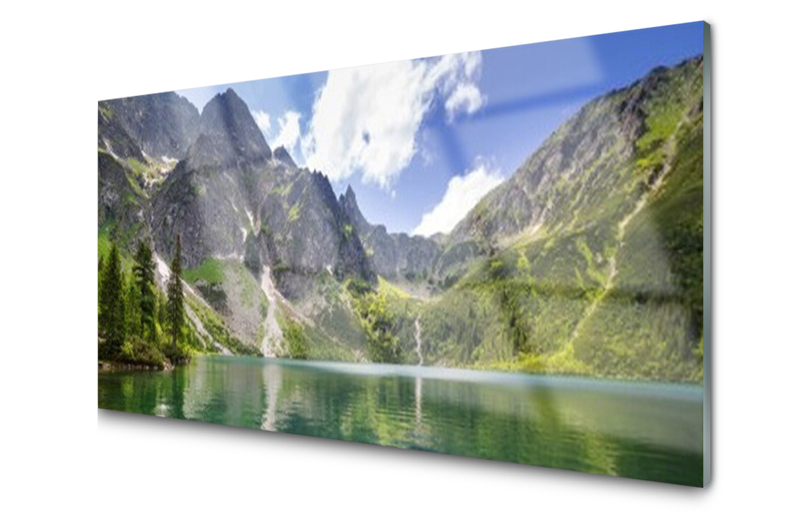

Panel szklany Płytka Góra Jezioro 100x50