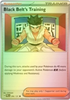 Pokemon TCG - Prismatic Evolutions Black Belt's Training PRE 096 - Reverse
