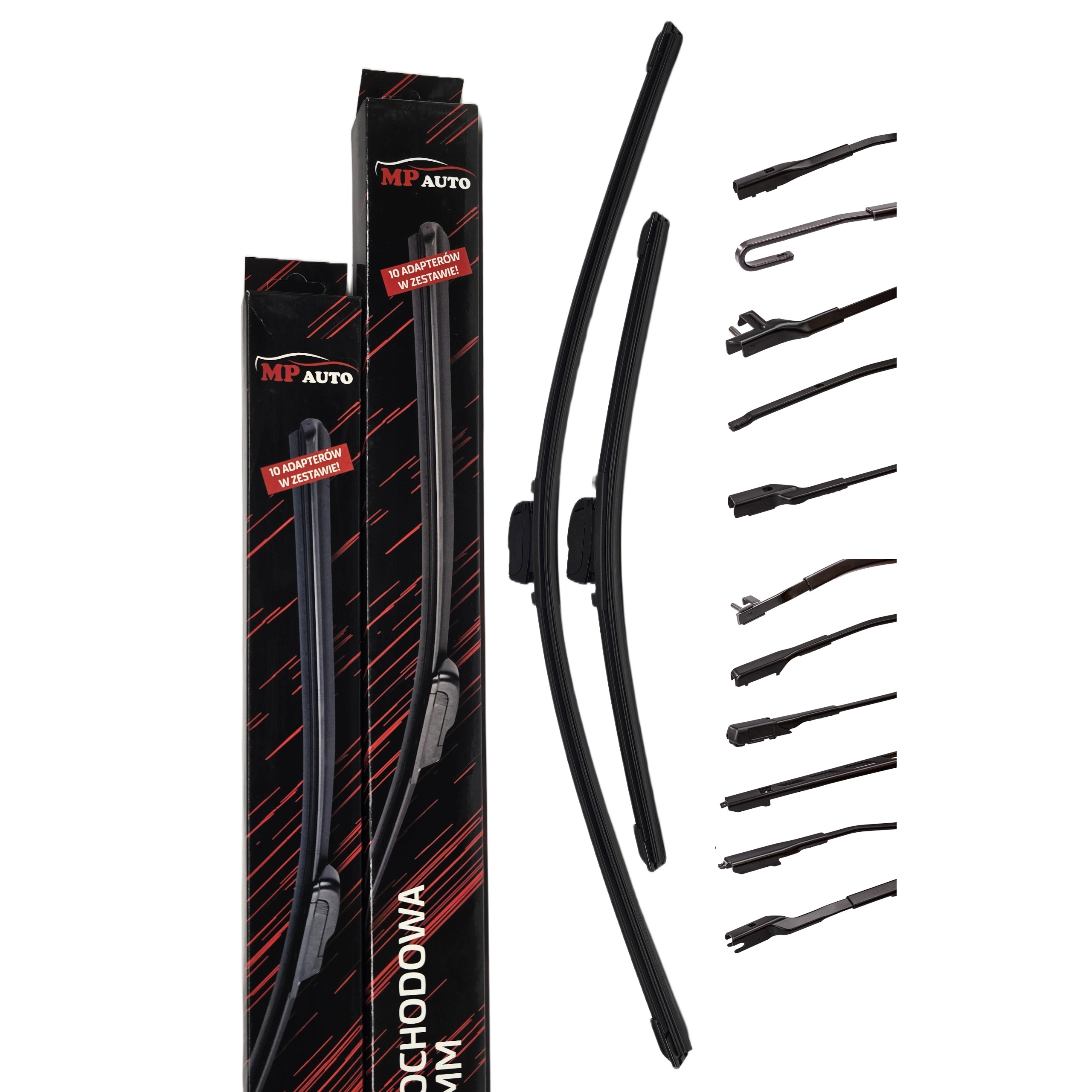 Pióro Wycieraczki Mp Auto Multi-fit Przód Komplet 650 380