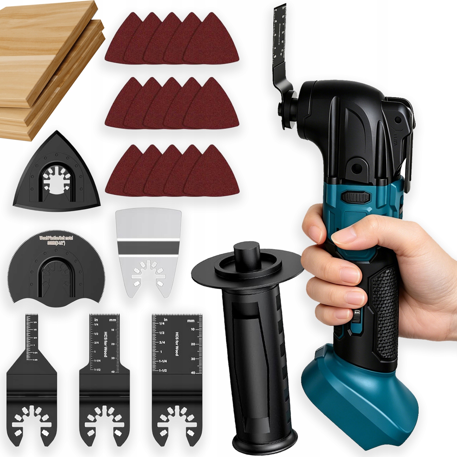 Oscilační Nástroj 8500-21000 Opm Bruska Multitool Akumulátor 18V