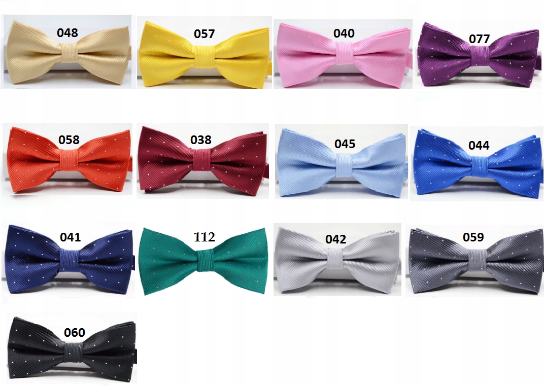 Mucha MUSZKA MĘSKA fioletowa w kropki Model 115