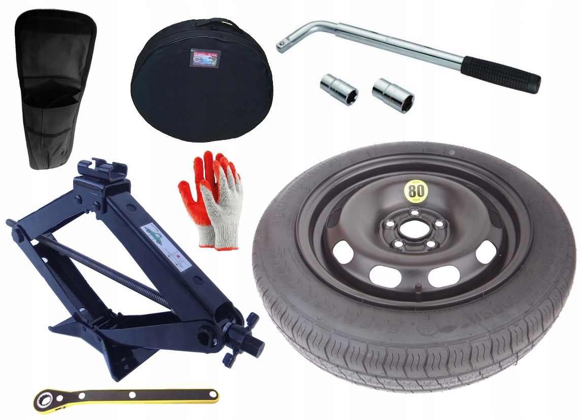 nové Dojezdové Kolo 125/80 R15 Volkswagen Polo VI Sada (obal)