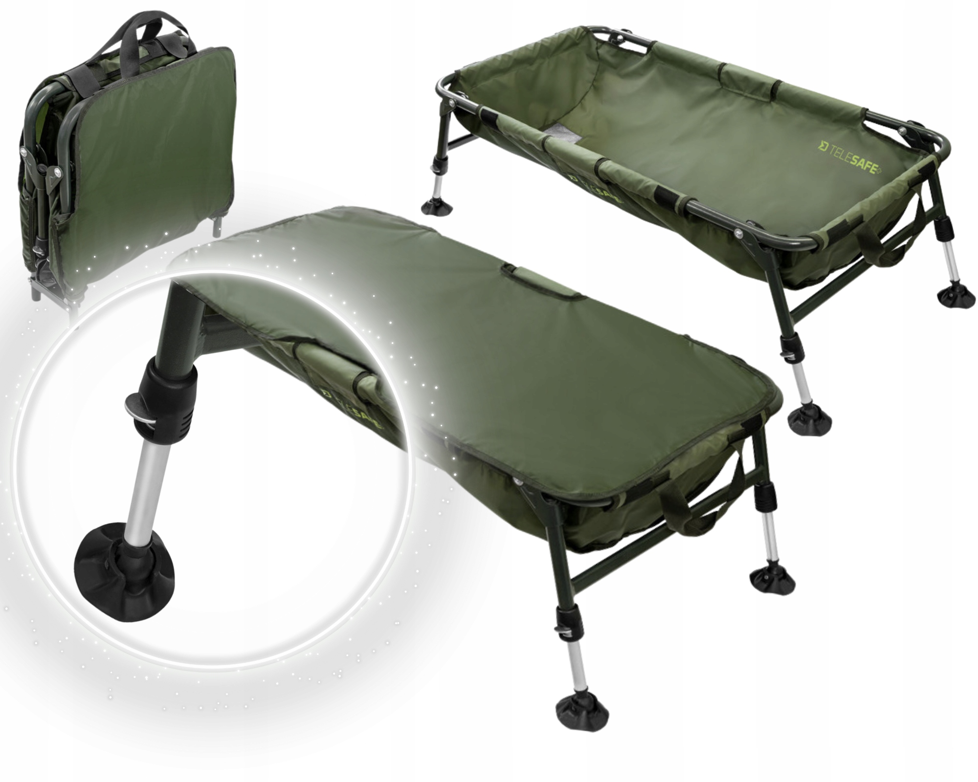 Mata Kołyska karpiowa Delphin TeleSAFE+ 100x50x30 składana