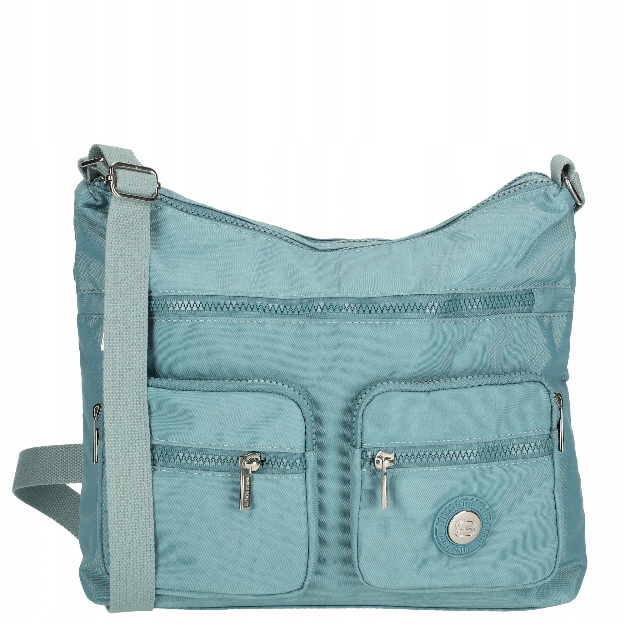 Dámská taška na rameno multipocket Crinkle Enrico Benetti tyrkysová