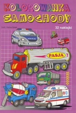 

Samochody kolorowanka naklejki Halina Gołek