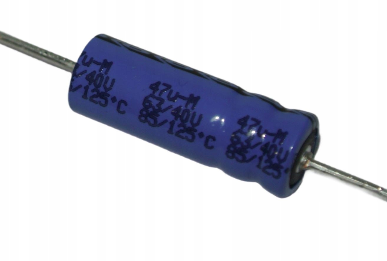 47uF 40V 125'C osiowy 63V 85'C MAL211827479E3 Vishay Long Life [1szt]