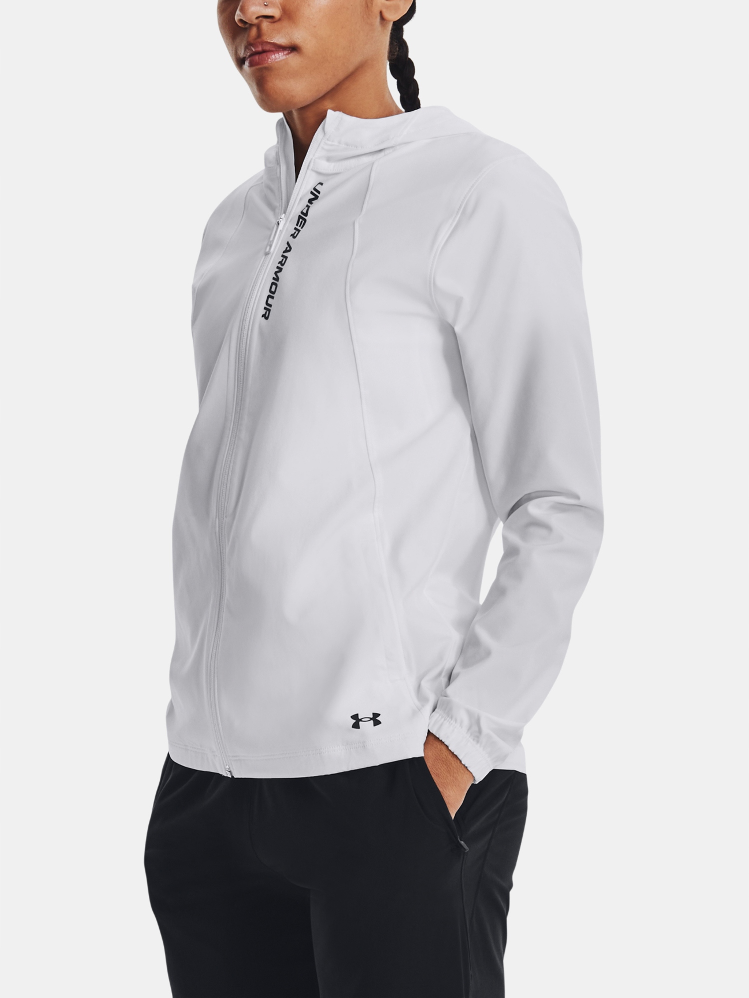 Under Armour Bunda Ua OutRun the Storm Jkt-WHT bílá
