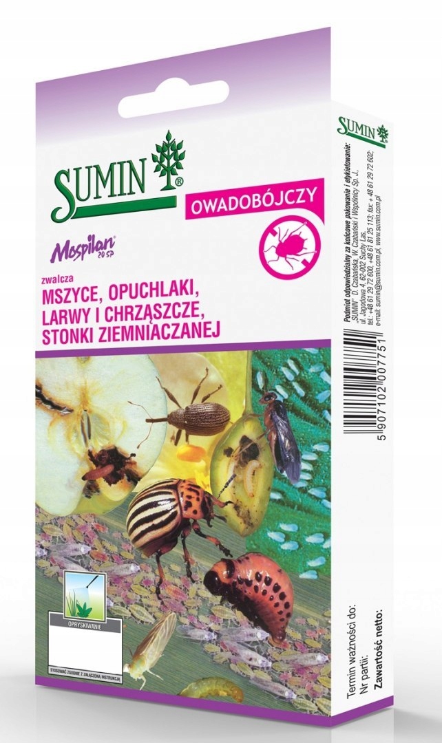 

Środek Owadobójczy Przeciw Owadom Mospilan 20SP