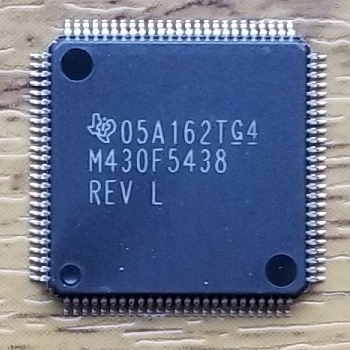 MSP430F5438 16-bit, 25MHz, 256k, 16k, LQFP100