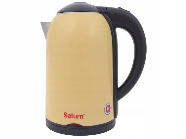 Czajnik elektryczny cichy, stal 1,7l beżowy