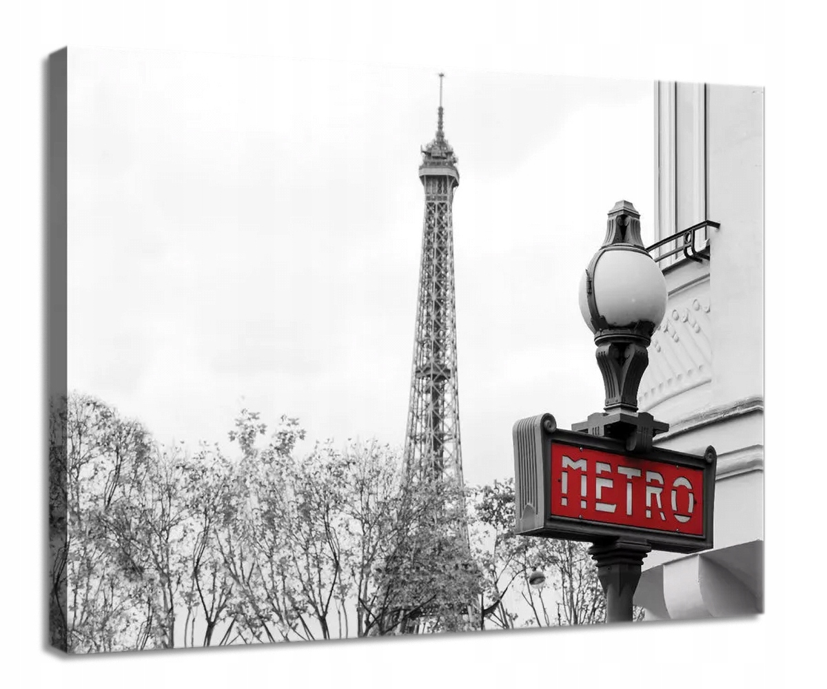 Obraz Na Plátně Canvas 80x60 Paříž Věž Metro