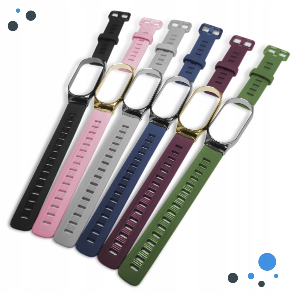 PASEK OPASKA DUO do XIAOMI MI BAND 7 - ELEGANCKI Szerokość 15 mm