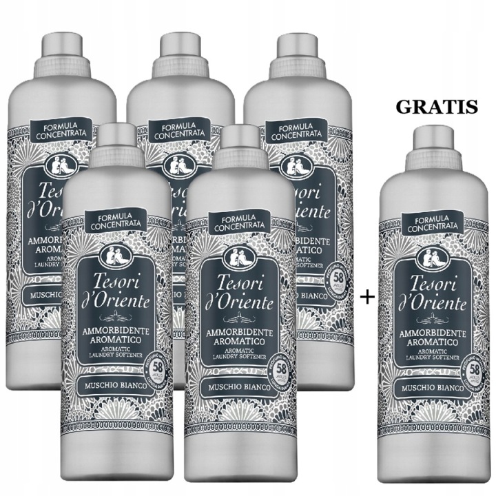 Tekutá aviváž Tesori d'Oriente Muschio Bianco 1,160 l koncentrát 58 praní