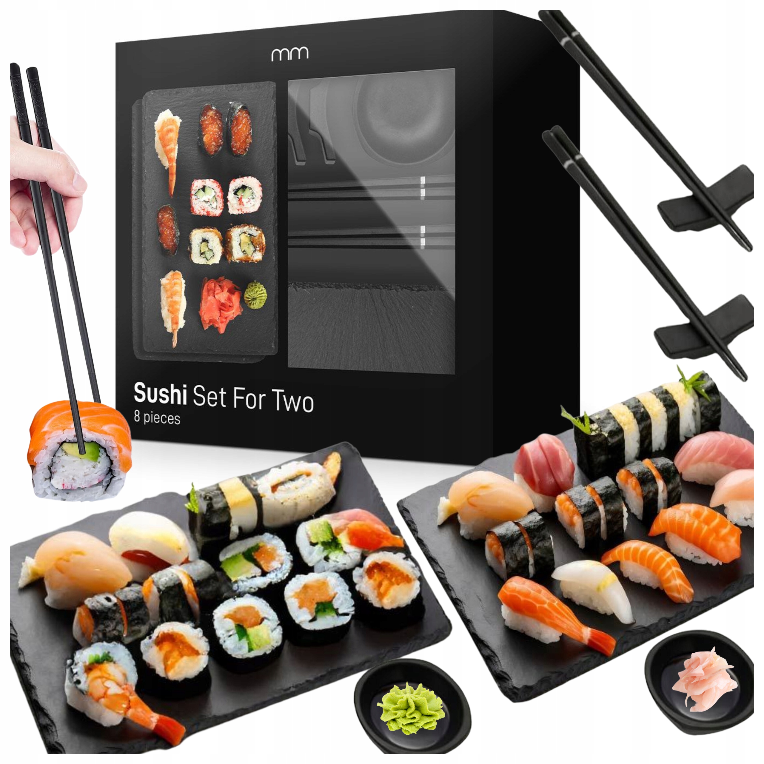 Sada na sushi jako Dárek Ideální sada na servírování sushi pro 2 osoby