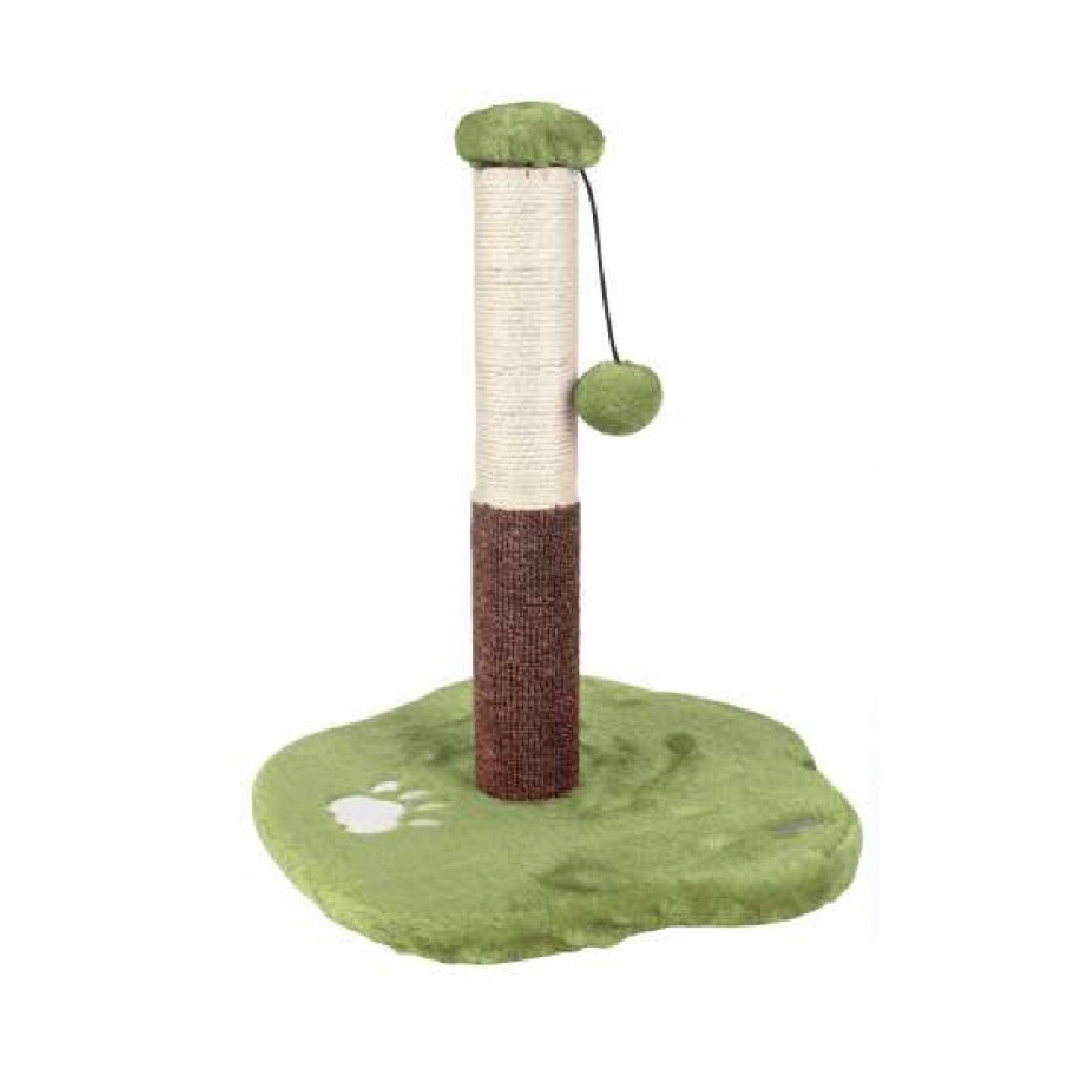 Levně Škrabadlo Pro Kočky Sloupek Pelíšek Tlapka Hračka Silný Sisalový Stabilní 39 CM