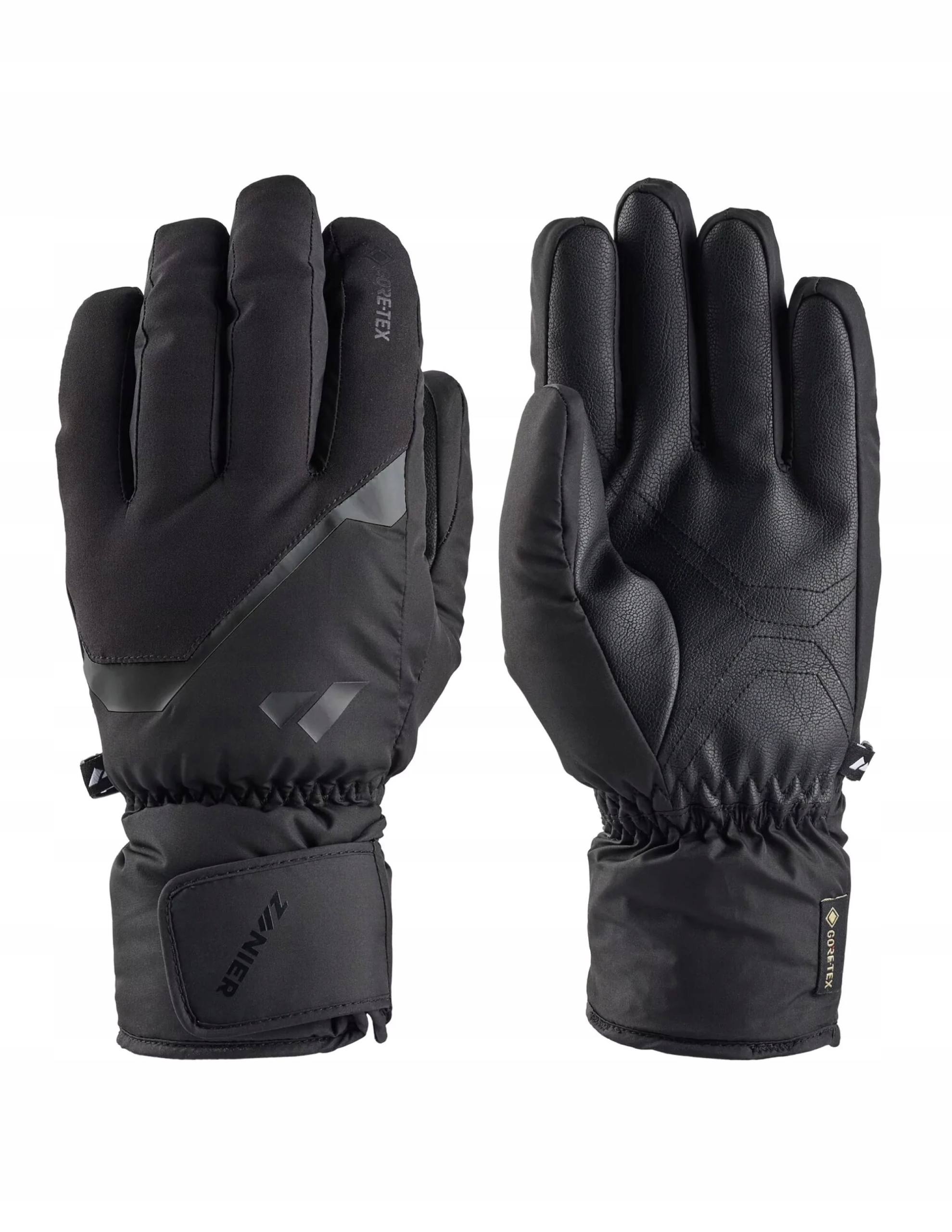 Pětiprsté lyžařské rukavice Zanier Rauris.GTX Gore Tex Černá 11