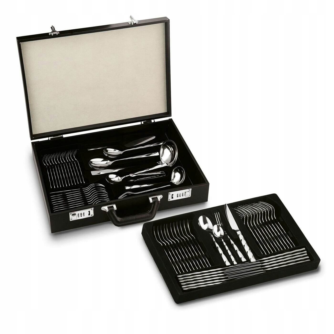 Walizka SZTUĆCE 72 el widelce łyżki noże Połysk Liczba elementów w zestawie 72