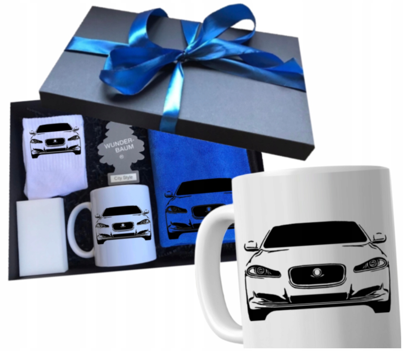 Sada Dárek k narozeninám a jmeninám hrnek pro řidiče auta Jaguar gadgety